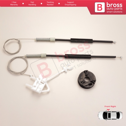 Window Regulator Repair Kit Front Right Door for Fiat Doblo MK1 MPV Van 119 223 2001-2010 51718403