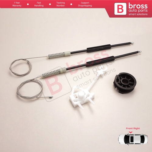 Window Regulator Repair Kit Front Right Door for Fiat Doblo MK1 MPV Van 119 223 2001-2010 51718403