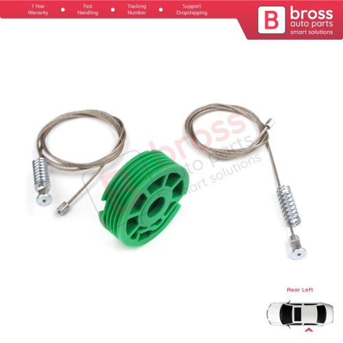 Window Regulator Repair Kit Rear Left Door for Audi A6 C5 4B 1997-2005 Allroad 4BH 4/5 Door 4B0839461