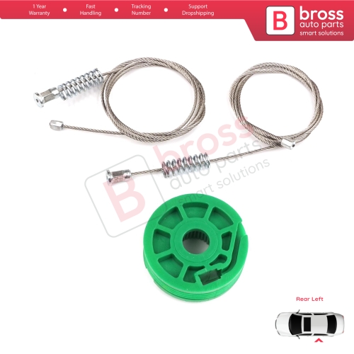 Window Regulator Repair Kit Rear Left Door for Audi A6 C5 4B 1997-2005 Allroad 4BH 4/5 Door 4B0839461