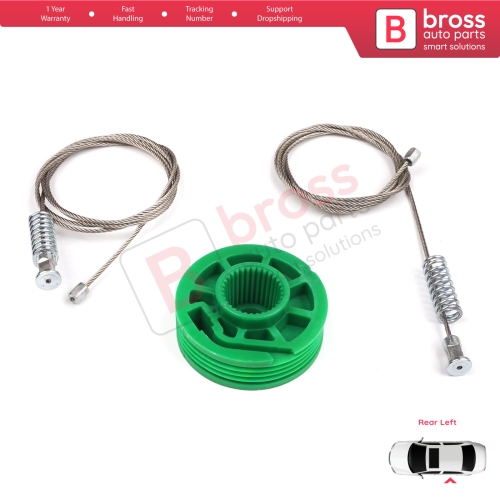 Window Regulator Repair Kit Rear Left Door for Audi A6 C5 4B 1997-2005 Allroad 4BH 4/5 Door 4B0839461