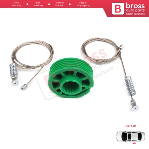 Window Regulator Repair Kit Rear Left Door for Audi A6 C5 4B 1997-2005 Allroad 4BH 4/5 Door 4B0839461