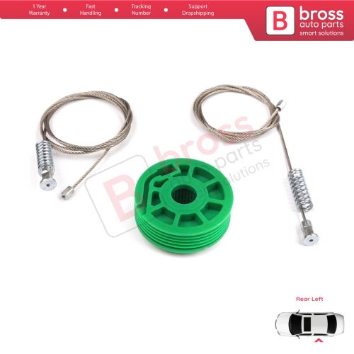 Window Regulator Repair Kit Rear Left Door for Audi A6 C5 4B 1997-2005 Allroad 4BH 4/5 Door 4B0839461