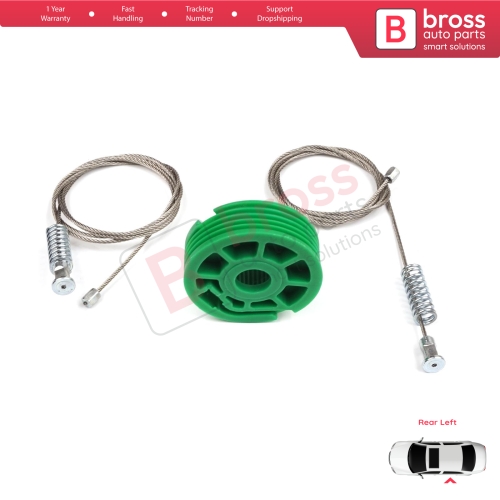 Window Regulator Repair Kit Rear Left Door for Audi A6 C5 4B 1997-2005 Allroad 4BH 4/5 Door 4B0839461