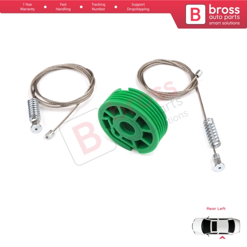 Window Regulator Repair Kit Rear Left Door for Audi A6 C5 4B 1997-2005 Allroad 4BH 4/5 Door 4B0839461