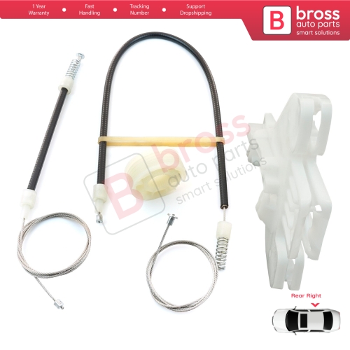 Power Window Regulator Repair Set Rear Right Door for Seat Toledo MK3 5P2 2004-2009 Altea 5P1 XL 5P5 5P8 5P0839462