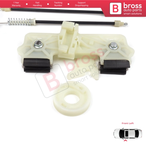 Power Window Regulator Repair Set Front Left for Ford Fiesta MK6 CB1 CCN JA8 JR8 2008-2017 4/5 Door 1573811