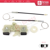 Power Window Regulator Repair Set Rear Left for Ford Fiesta MK6 CB1 CCN JA8 JR8 2008-2017 4/5 Door 1568451