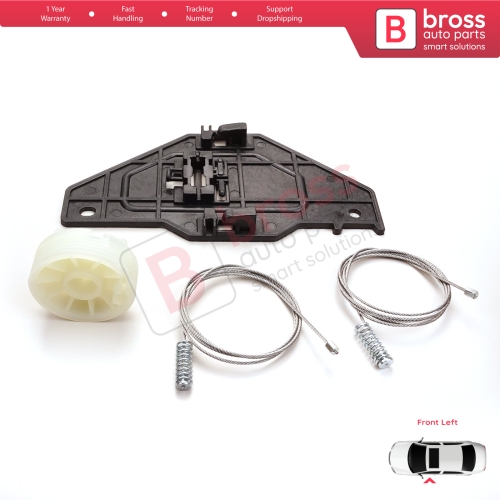 Power Window Regulator Repair Set Front Left for Peugeot Partner Citroen Berlingo MK2 B9 2008-2018 Tepee Multispace 9221ER