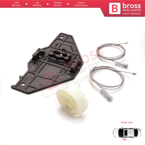 Power Window Regulator Repair Set Front Left for Peugeot Partner Citroen Berlingo MK2 B9 2008-2018 Tepee Multispace 9221ER