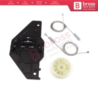 Power Window Regulator Repair Set Front Right for Peugeot Partner Citroen Berlingo MK2 B9 2008-2018 Tepee Multispace 9222EQ
