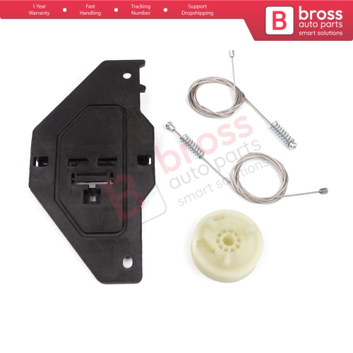 Power Window Regulator Repair Set Front Right for Peugeot Partner Citroen Berlingo MK2 B9 2008-2018 Tepee Multispace 9222EQ