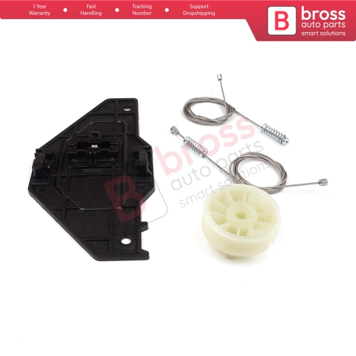 Power Window Regulator Repair Set Front Right for Peugeot Partner Citroen Berlingo MK2 B9 2008-2018 Tepee Multispace 9222EQ