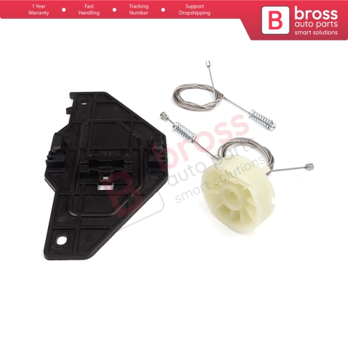 Power Window Regulator Repair Set Front Right for Peugeot Partner Citroen Berlingo MK2 B9 2008-2018 Tepee Multispace 9222EQ
