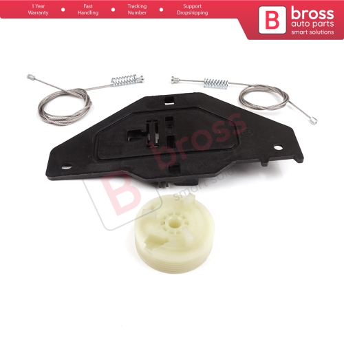 Power Window Regulator Repair Set Front Right for Peugeot Partner Citroen Berlingo MK2 B9 2008-2018 Tepee Multispace 9222EQ