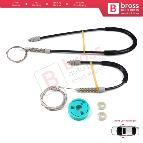 Window Regulator Repair Set Front for Audi 80 B3 B4 8G 89 1991-2001 2-Door Coupe Cabriolet 895837729