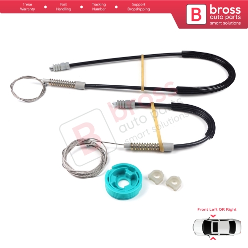 Window Regulator Repair Set Front for Audi 80 B3 B4 8G 89 1991-2001 2-Door Coupe Cabriolet 895837729