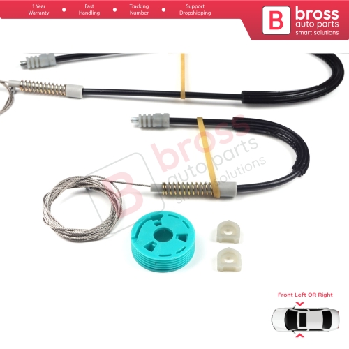 Window Regulator Repair Set Front for Audi 80 B3 B4 8G 89 1991-2001 2-Door Coupe Cabriolet 895837729