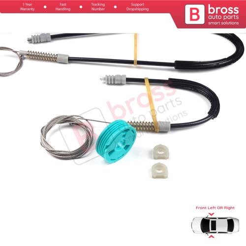 Window Regulator Repair Set Front for Audi 80 B3 B4 8G 89 1991-2001 2-Door Coupe Cabriolet 895837729