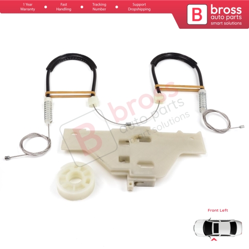 Power Window Regulator Repair Set Front Left for Citroen C4 MK1 LC LR 2004-2014 4/5 Door 9221V1
