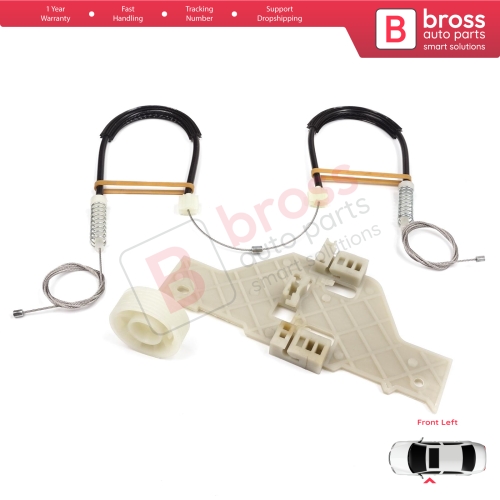 Power Window Regulator Repair Set Front Left for Citroen C4 MK1 LC LR 2004-2014 4/5 Door 9221V1