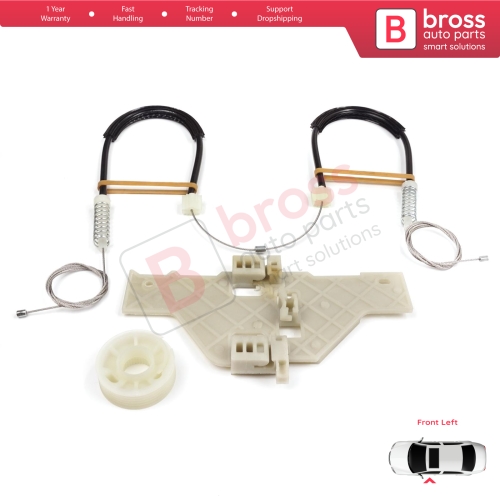 Power Window Regulator Repair Set Front Left for Citroen C4 MK1 LC LR 2004-2014 4/5 Door 9221V1