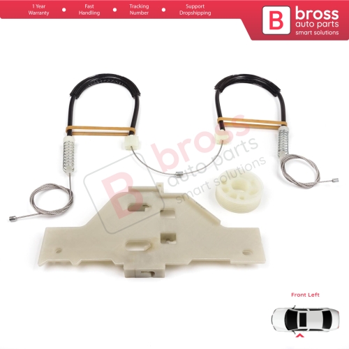 Power Window Regulator Repair Set Front Left for Citroen C4 MK1 LC LR 2004-2014 4/5 Door 9221V1