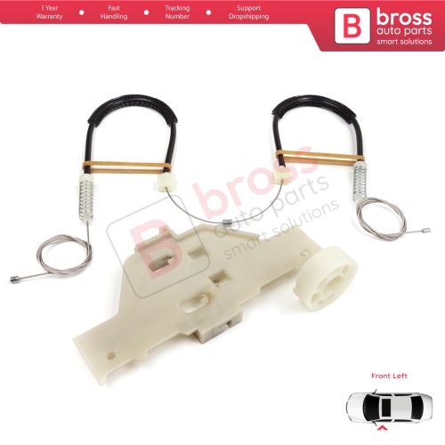 Power Window Regulator Repair Set Front Left for Citroen C4 MK1 LC LR 2004-2014 4/5 Door 9221V1