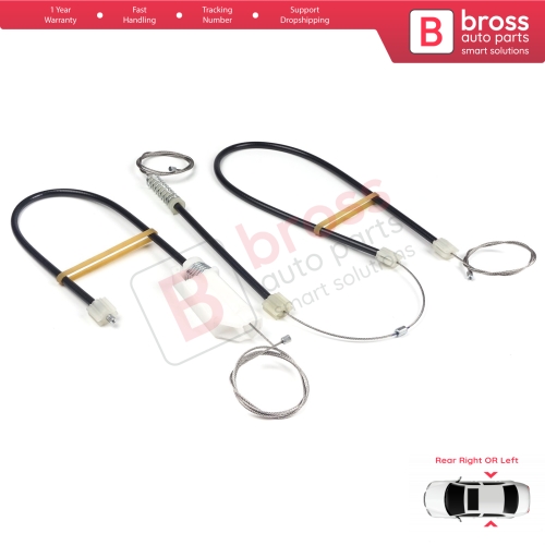 Window Regulator Repair Kit Rear Door for Mercedes CLS Class C219 W219 2004-2011 A2197300746 A2197300846