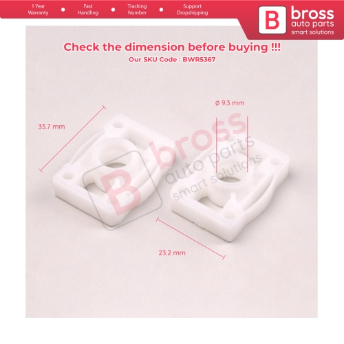 2 Pieces Window Regulator Sliding Retainer Jaw Clips for Mercedes Axor
