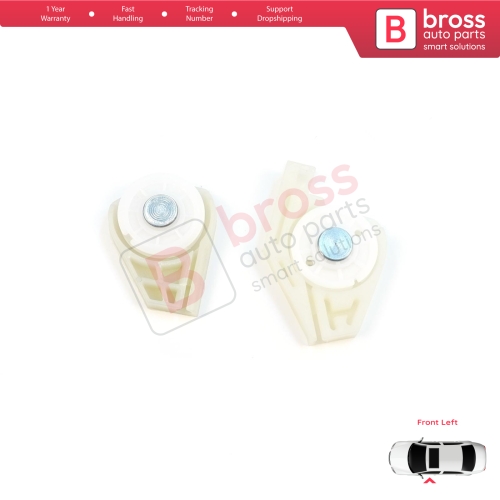 Front Left Window Regulator Repair Corner Cable Roller Pulley Clips Pin Sets for Fiat Doblo MK1 MPV Van 119 223 2001-2010 51718404