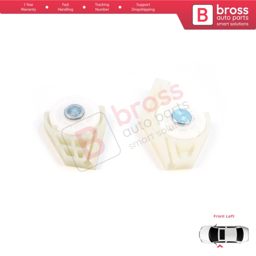 Front Left Window Regulator Repair Corner Cable Roller Pulley Clips Pin Sets for Fiat Doblo MK1 MPV Van 119 223 2001-2010 51718404