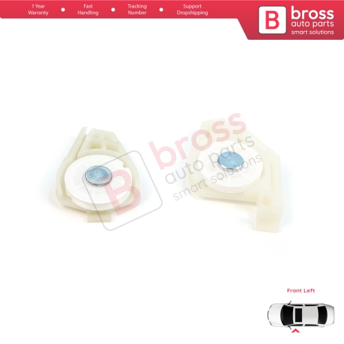 Front Left Window Regulator Repair Corner Cable Roller Pulley Clips Pin Sets for Fiat Doblo MK1 MPV Van 119 223 2001-2010 51718404