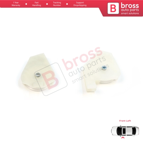 Front Left Window Regulator Repair Corner Cable Roller Pulley Clips Pin Sets for Fiat Doblo MK1 MPV Van 119 223 2001-2010 51718404