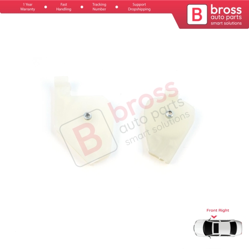 Front Right Window Regulator Repair Corner Cable Roller Pulley Clips Pin Set 1+2 for Fiat Doblo MK1 MPV Van 119 223 2001-2010 51718403