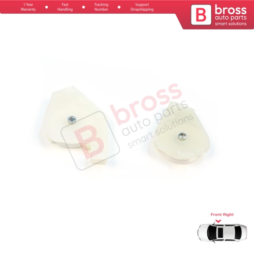 Front Right Window Regulator Repair Corner Cable Roller Pulley Clips Pin Set 1+2 for Fiat Doblo MK1 MPV Van 119 223 2001-2010 51718403