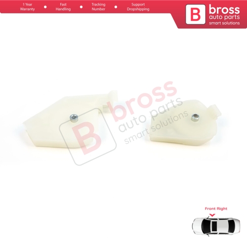 Front Right Window Regulator Repair Corner Cable Roller Pulley Clips Pin Set 1+2 for Fiat Doblo MK1 MPV Van 119 223 2001-2010 51718403