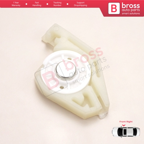 Front Right Window Regulator Repair Corner Cable Roller Pulley Clips Pin Set 2 for Fiat Doblo MK1 MPV Van 119 223 2001-2010 51718403