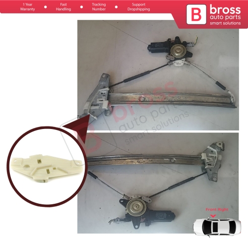 Window Regulator Repair Clips Front Right Door for Toyota Corolla E10 AE100 E100 1991-1999 3/4/5 Door 6981002051