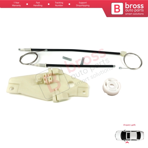 Window Regulator Repair Set Front Left Door for Toyota Corolla E10 AE100 E100 1991-1999 3/4/5 Door 6980212140