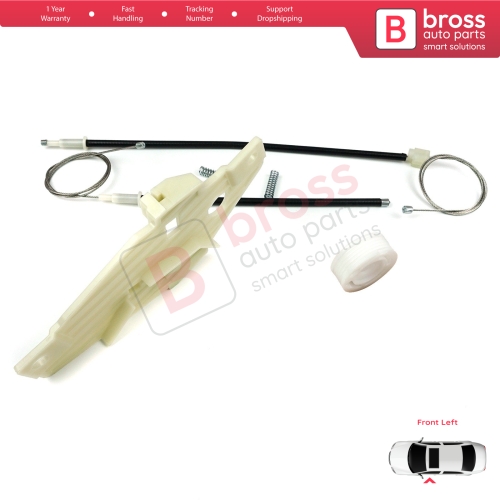 Window Regulator Repair Set Front Left Door for Toyota Corolla E10 AE100 E100 1991-1999 3/4/5 Door 6980212140