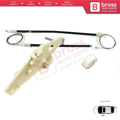 Window Regulator Repair Set Front Left Door for Toyota Corolla E10 AE100 E100 1991-1999 3/4/5 Door 6980212140