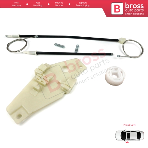 Window Regulator Repair Set Front Left Door for Toyota Corolla E10 AE100 E100 1991-1999 3/4/5 Door 6980212140