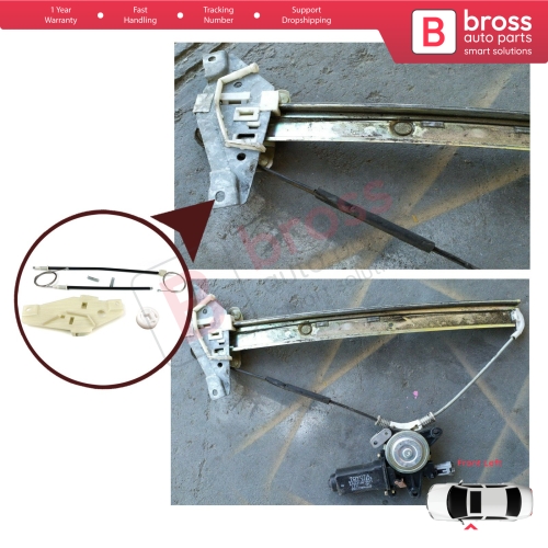 Window Regulator Repair Set Front Left Door for Toyota Corolla E10 AE100 E100 1991-1999 3/4/5 Door 6980212140