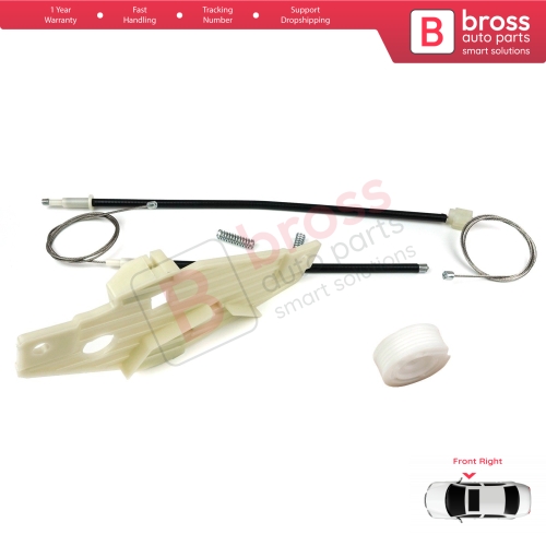 Window Regulator Repair Set Front Right Door for Toyota Corolla E10 AE100 E100 1991-1999 3/4/5 Door 6981002051