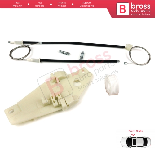 Window Regulator Repair Set Front Right Door for Toyota Corolla E10 AE100 E100 1991-1999 3/4/5 Door 6981002051