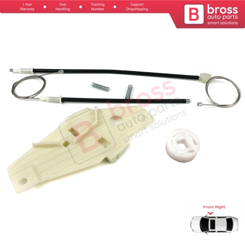 Window Regulator Repair Set Front Right Door for Toyota Corolla E10 AE100 E100 1991-1999 3/4/5 Door 6981002051