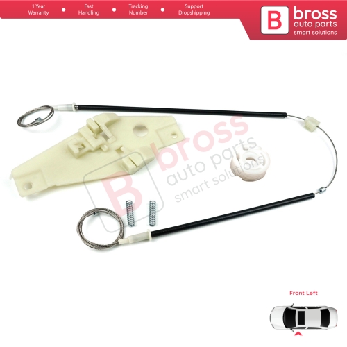 Window Regulator Repair Set Front Left Door for Toyota Corolla E10 AE100 E100 1991-1999 3/4/5 Door 6980212140
