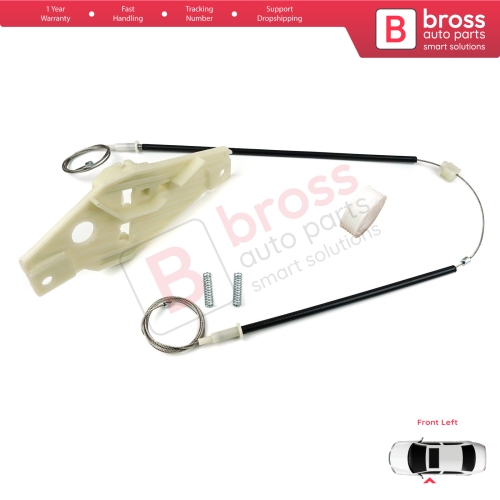 Window Regulator Repair Set Front Left Door for Toyota Corolla E10 AE100 E100 1991-1999 3/4/5 Door 6980212140
