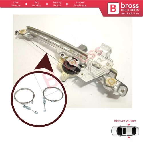 Window Regulator Repair Set Rear Door for Peugeot 308 MK2 T9 LB LP LW LH L3 2013-2021 4/5 Door 9678190080